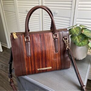 Brahmin Balsa Crossbody Tote Bag Leather